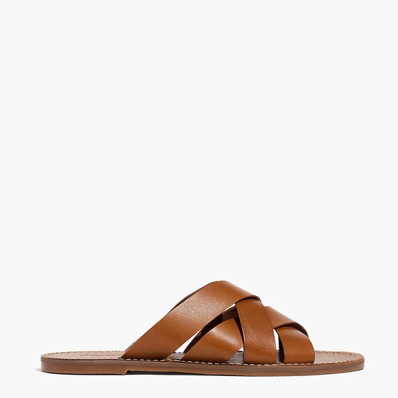 Madewell The Boardwalk Woven Slide Strappy Sandal Brown - Picture 4 of 6